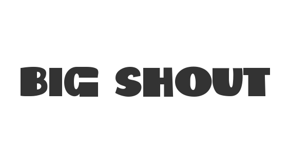 Big Shout Bob font thumbnail